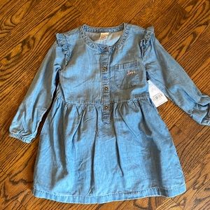 Denim dress with bloomers, 24months, Carter’s NWT.